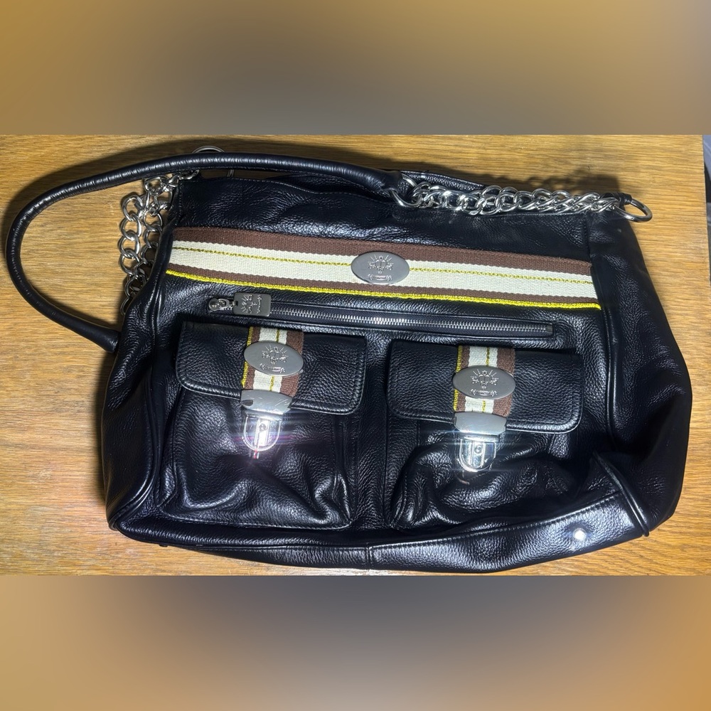 Christine Price two pocket Leather Bag